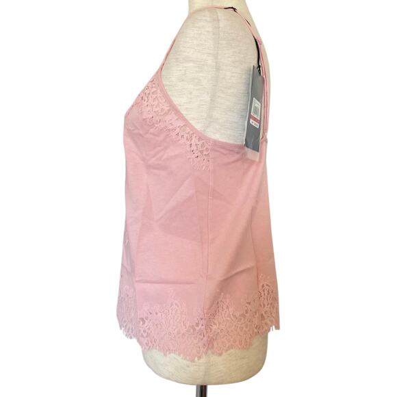 NEW PUMA X FENTY RIHANNA Lace Trim Sleepwear Cami Size XS Silver Pink Adjustable - Picture 4 of 8